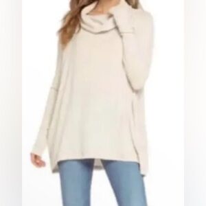 Free People Juicy Long Sleeve Oversized Top - NWT - Size L